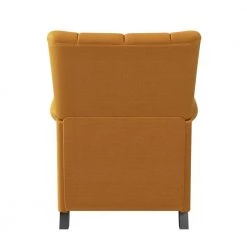 Mustard Yellow Linen Pushback Channel-Tufted 3-Position Recliner Chair by ProLounger -DealsProLounger Store mustard yellow linen prolounger recliners a183987 66 1000