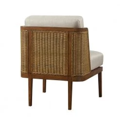 Bailey Natural Removable Cushion Armless Accent Side Chair by Madison Park -DealsProLounger Store natural madison park accent chairs mp100 1037 4f 1000