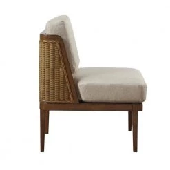 Bailey Natural Removable Cushion Armless Accent Side Chair by Madison Park -DealsProLounger Store natural madison park accent chairs mp100 1037 c3 1000