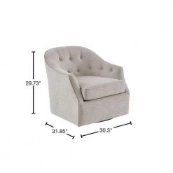 Gayla Natural Button Tufed Back Swivel Chair by Madison Park 13 Gayla Natural Button Tufed Back Swivel Chair by Madison Park -DealsProLounger Store natural madison park accent chairs mp103 1072 40 1000