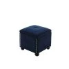 16.5 in. Navy Blue Suede Storage Ottoman with Bonus Seating by ORE International 2 16.5 in. Navy Blue Suede Storage Ottoman with Bonus Seating by ORE International -DealsProLounger Store navy blue ore international ottomans hb4708b 64 1000