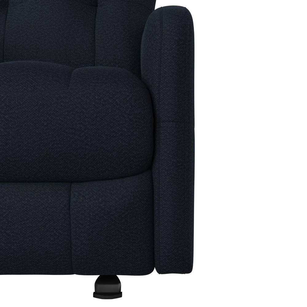 Navy Blue Velour-Like Fabric Rocker Recliner Chair with Tufted Back by ProLounger 13 Navy Blue Velour-Like Fabric Rocker Recliner Chair with Tufted Back by ProLounger - Image 11