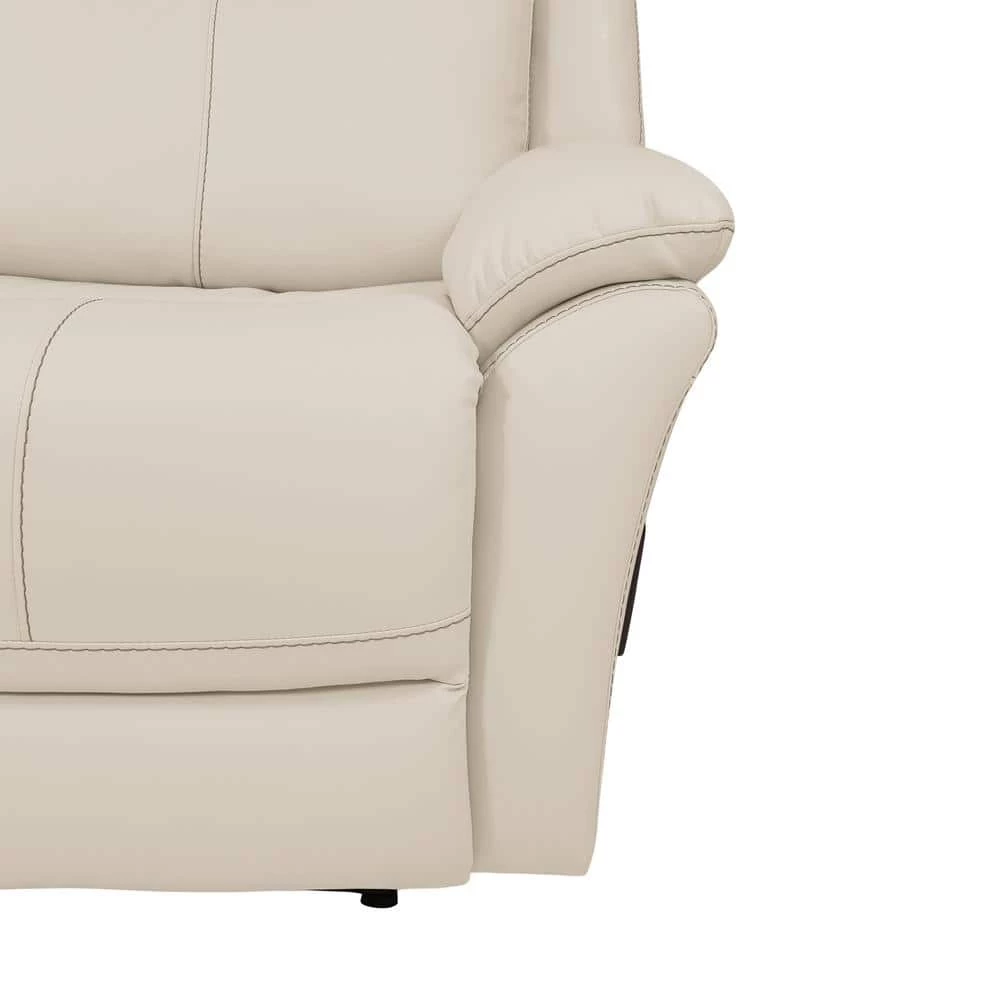 108.5 in. Off-White/Almond Polyester 4-Seater Lawson Reclining Sofa with Flared Arms by ProLounger 11 108.5 in. Off-White/Almond Polyester 4-Seater Lawson Reclining Sofa with Flared Arms by ProLounger - Image 9