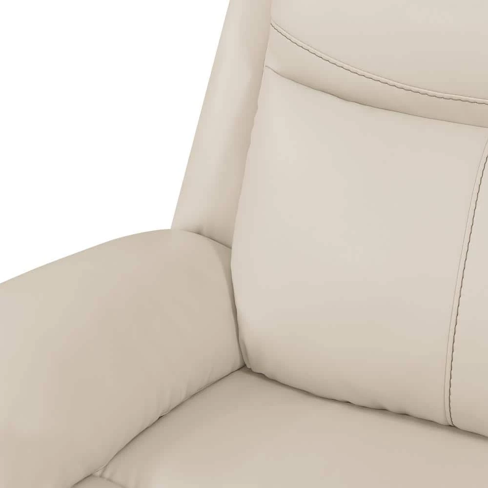 108.5 in. Off-White/Almond Polyester 4-Seater Lawson Reclining Sofa with Flared Arms by ProLounger 12 108.5 in. Off-White/Almond Polyester 4-Seater Lawson Reclining Sofa with Flared Arms by ProLounger - Image 10