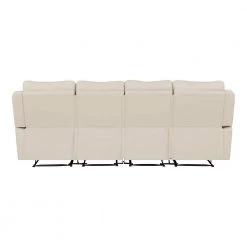 108.5 in. Off-White/Almond Polyester 4-Seater Lawson Reclining Sofa with Flared Arms by ProLounger 19 108.5 in. Off-White/Almond Polyester 4-Seater Lawson Reclining Sofa with Flared Arms by ProLounger -DealsProLounger Store off white almond prolounger sofas couches rcl59 kzs28 4s 66 1000