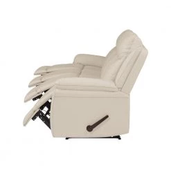 108.5 in. Off-White/Almond Polyester 4-Seater Lawson Reclining Sofa with Flared Arms by ProLounger 20 108.5 in. Off-White/Almond Polyester 4-Seater Lawson Reclining Sofa with Flared Arms by ProLounger -DealsProLounger Store off white almond prolounger sofas couches rcl59 kzs28 4s 77 1000