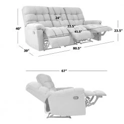 80.5 in. Peacock Blue Plush Low-Pile Velour Solid Fabric 3-Seat Tufted Wall Hugger Sofa with Reclining by ProLounger -DealsProLounger Store peacock blue plush low pile velour prolounger sofas couches a180030 1f 1000