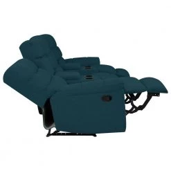 104.5 in. Peacock Blue Plush Low-Pile Velour Solid Fabric 3-Seat Wall Hugger Sofa with Reclining Cupholders Storage by ProLounger 20 104.5 in. Peacock Blue Plush Low-Pile Velour Solid Fabric 3-Seat Wall Hugger Sofa with Reclining Cupholders Storage by ProLounger -DealsProLounger Store peacock blue plush low pile velour prolounger sofas couches a180047 77 1000