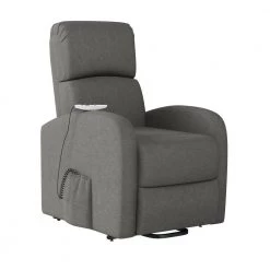 Gray Power Recline and Lift Chair with Heat and Massage by ProLounger 22 Gray Power Recline and Lift Chair with Heat and Massage by ProLounger -DealsProLounger Store pewter gray prolounger recliners a156813 1f 1000