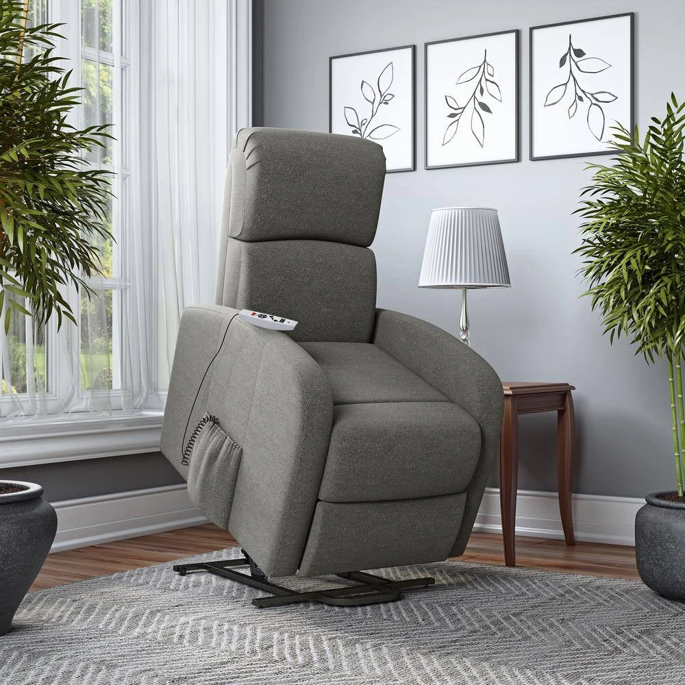 Gray Power Recline and Lift Chair with Heat and Massage by ProLounger 14 Gray Power Recline and Lift Chair with Heat and Massage by ProLounger - Image 12