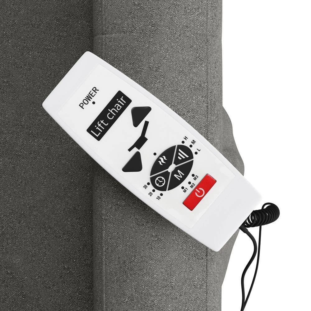 Gray Power Recline and Lift Chair with Heat and Massage by ProLounger 12 Gray Power Recline and Lift Chair with Heat and Massage by ProLounger - Image 10