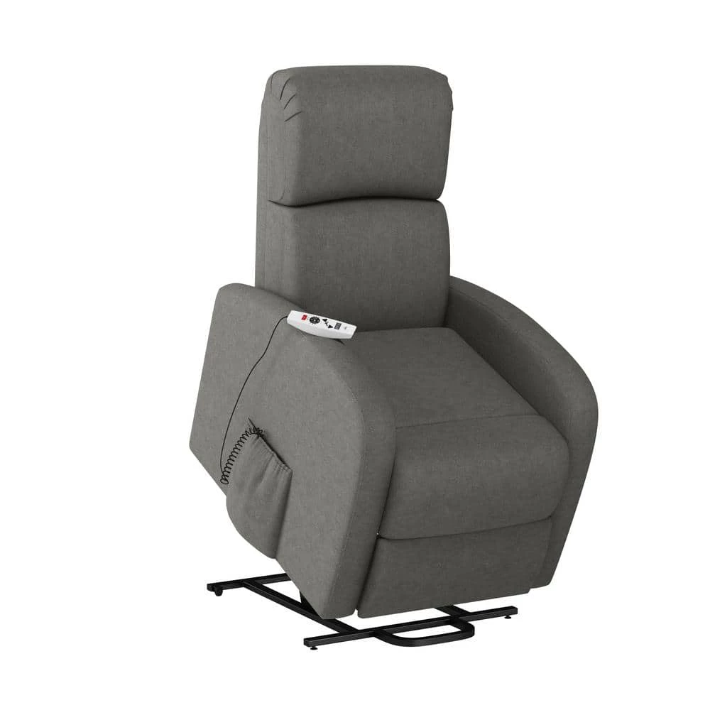 Gray Power Recline and Lift Chair with Heat and Massage by ProLounger 3 Gray Power Recline and Lift Chair with Heat and Massage by ProLounger