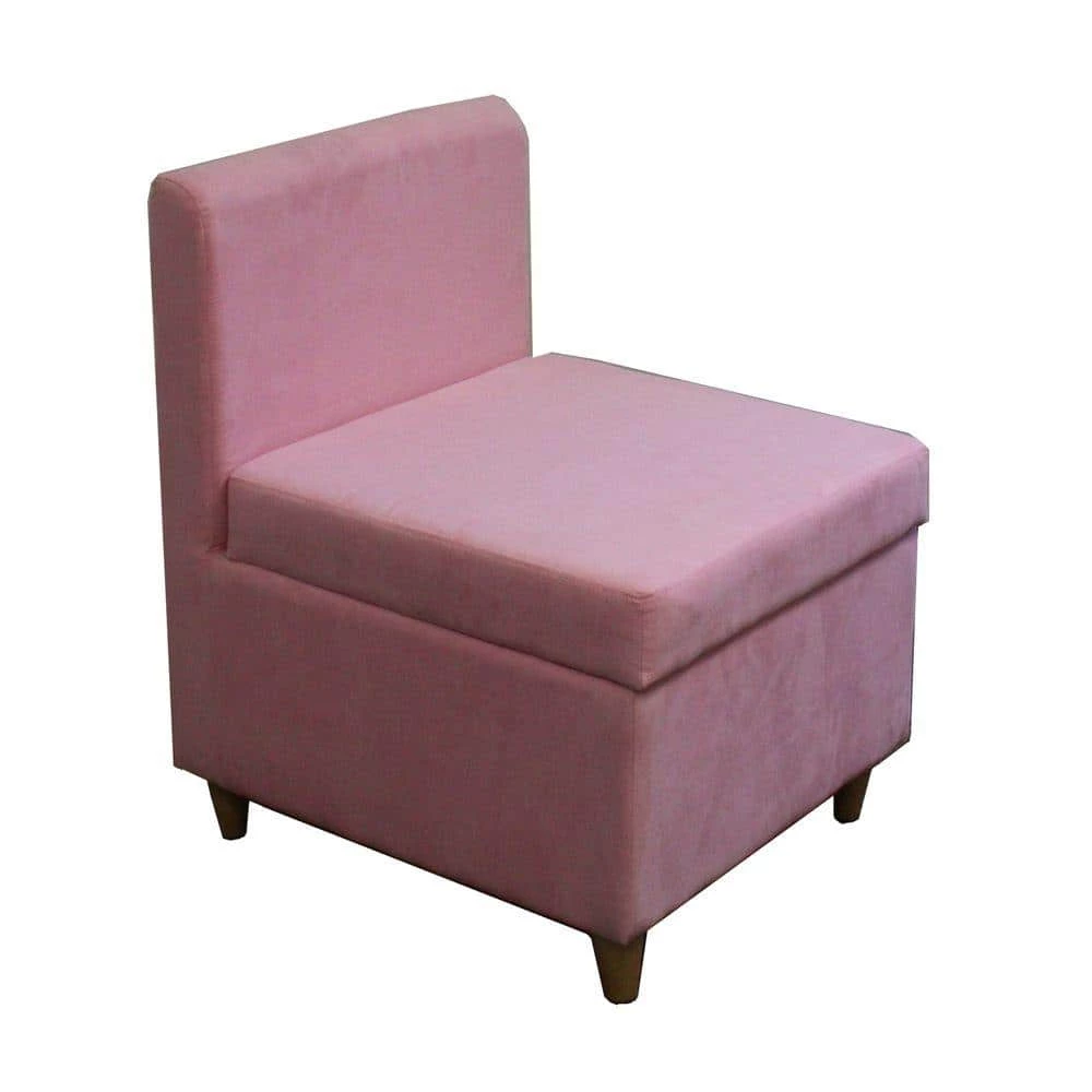 28.5 in. Pink Accent Chair with Storage by ORE International 3 28.5 in. Pink Accent Chair with Storage by ORE International
