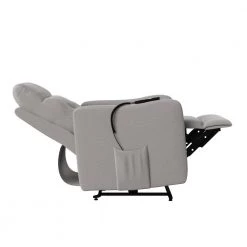 Platinum Gray Velour Fabric Power Recline and Lift Chair with Wired Remote by ProLounger 20 Platinum Gray Velour Fabric Power Recline and Lift Chair with Wired Remote by ProLounger -DealsProLounger Store platinum gray velour prolounger recliners a191074 77 1000