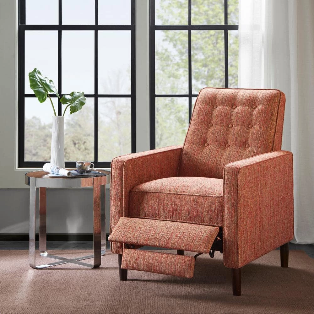 Aartwood Red Push Back Upholstered Recliner by Madison Park 11 Aartwood Red Push Back Upholstered Recliner by Madison Park - Image 9