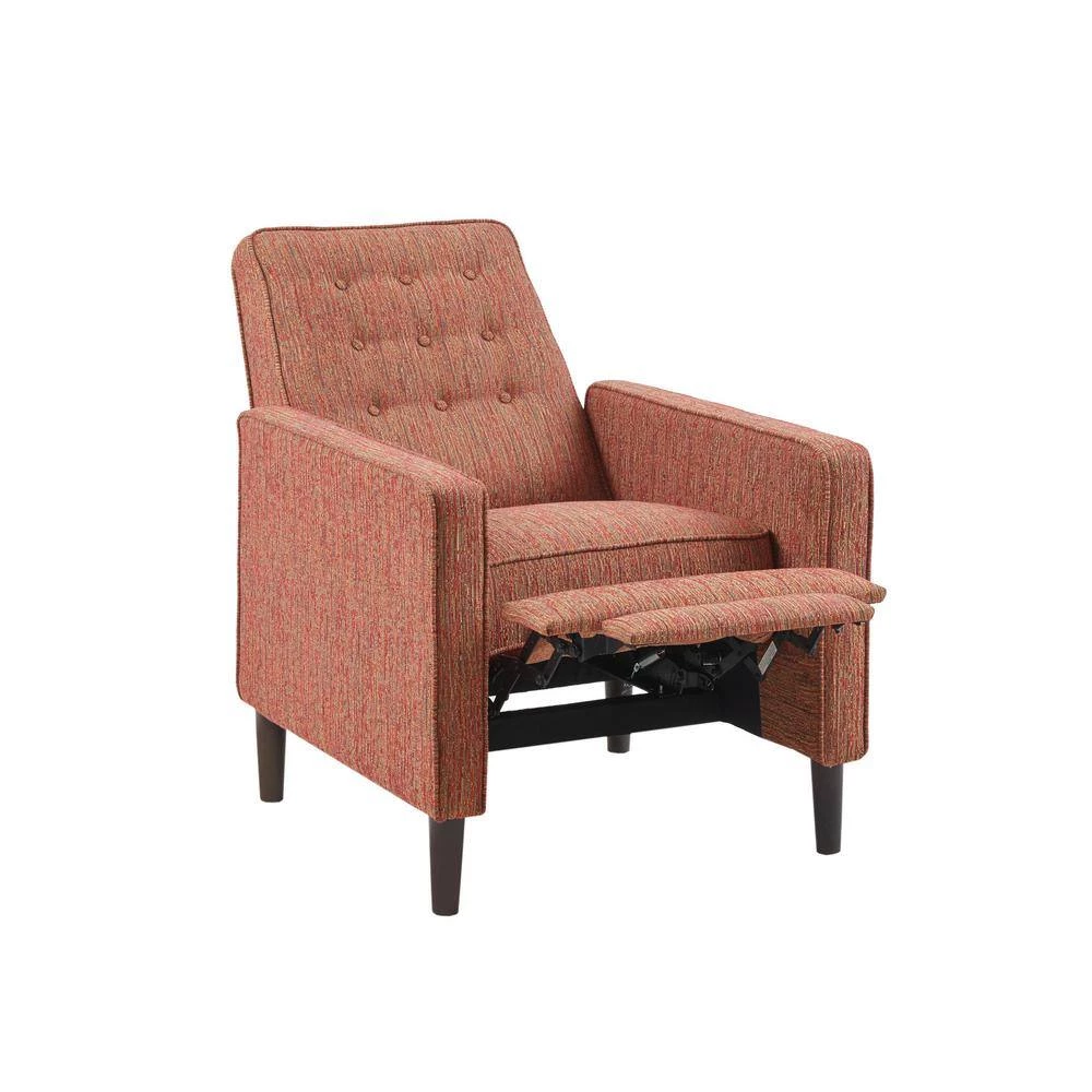 Aartwood Red Push Back Upholstered Recliner by Madison Park 5 Aartwood Red Push Back Upholstered Recliner by Madison Park - Image 3