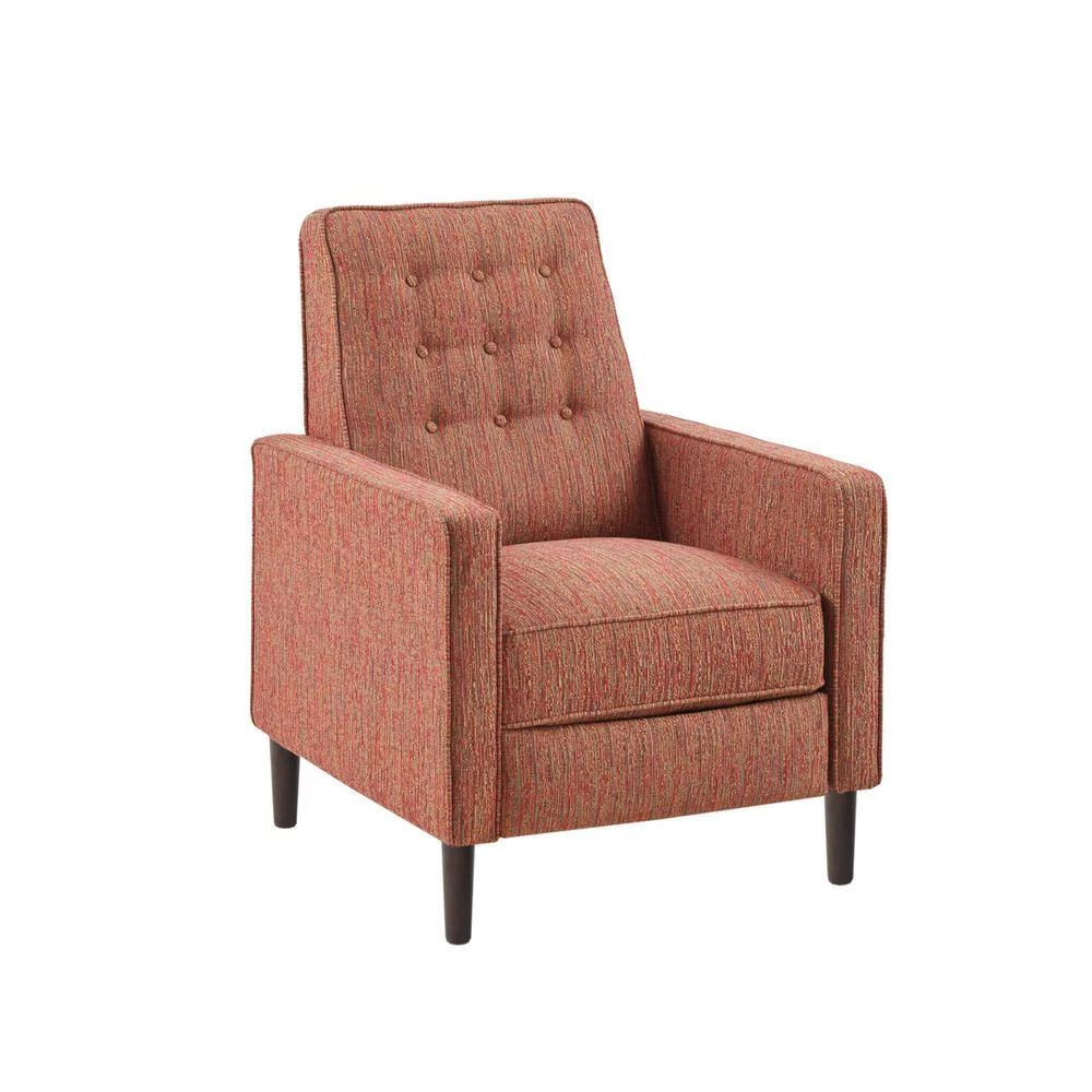Aartwood Red Push Back Upholstered Recliner by Madison Park 4 Aartwood Red Push Back Upholstered Recliner by Madison Park - Image 2