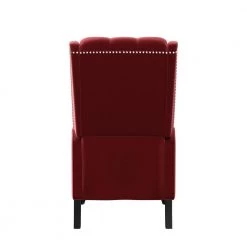 Wingback Ruby Red Velvet Pushback Recliner Chair by ProLounger -DealsProLounger Store ruby red prolounger recliners a152686 66 1000