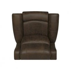 40 in. W Distressed Saddle Brown Faux Leather Rocking 3 Position Recliner by ProLounger -DealsProLounger Store saddle brown prolounger recliners rcl60 nks89 rk 1d 1000