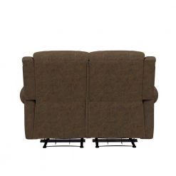 60.5 in. Distressed Saddle Brown Polyester 2-Seater Reclining Loveseat with Nailheads by ProLounger -DealsProLounger Store saddle brown prolounger sofas couches rcl60 nks89 2s 66 1000