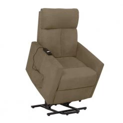 Sage Gray Microfiber Power Lift Chair Recliner by ProLounger
