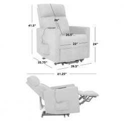 Sage Gray Microfiber Power Lift Chair Recliner by ProLounger 26 Sage Gray Microfiber Power Lift Chair Recliner by ProLounger -DealsProLounger Store sage gray prolounger recliners rcl27 aaa63 lt 76 1000