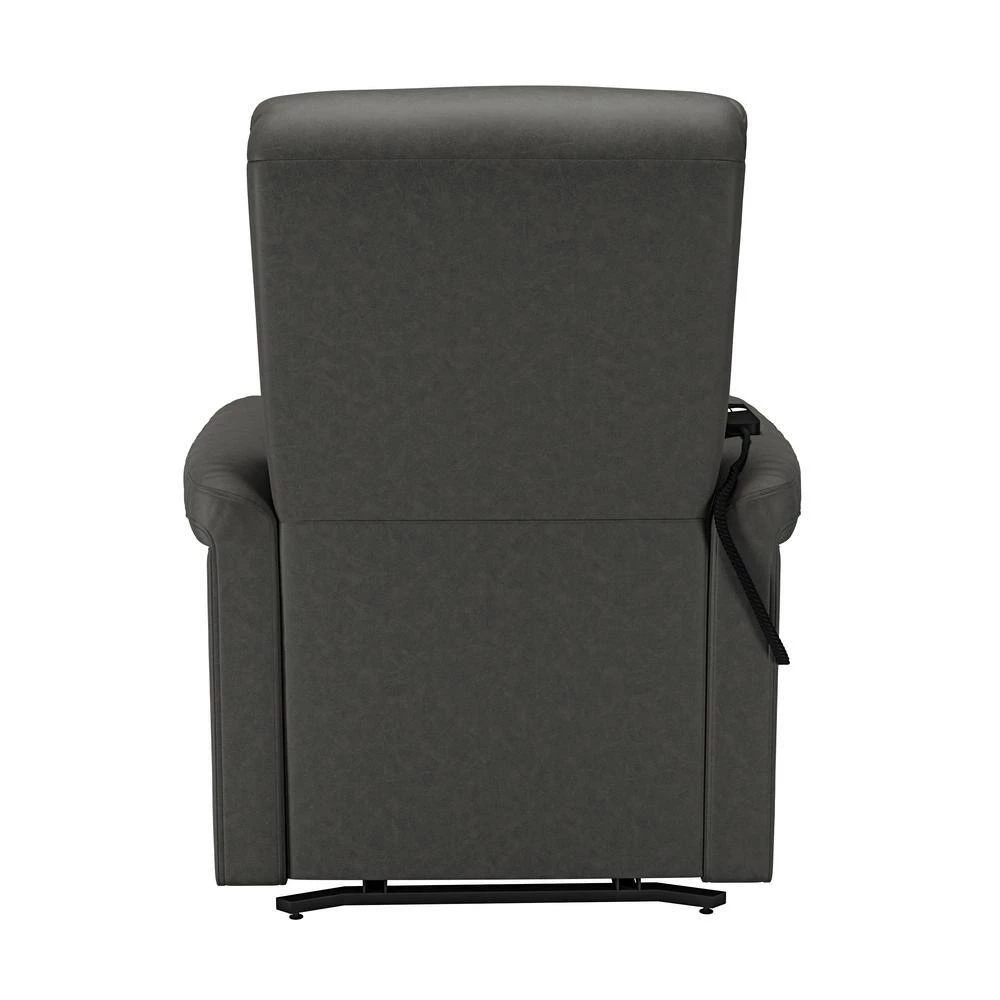 Modern Style in Slate Gray Suede-like Fabric with Round Arms Power Recline and Lift Chair by ProLounger 8 Modern Style in Slate Gray Suede-like Fabric with Round Arms Power Recline and Lift Chair by ProLounger - Image 6