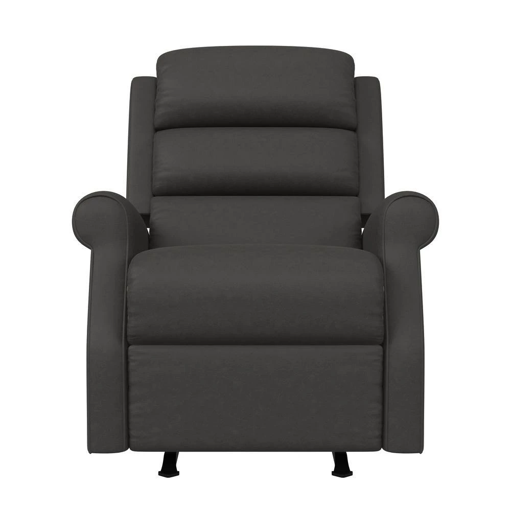 Slate Gray Suede-like Nubuck Fabric Rocker Recliner Chair by ProLounger 11 Slate Gray Suede-like Nubuck Fabric Rocker Recliner Chair by ProLounger - Image 9