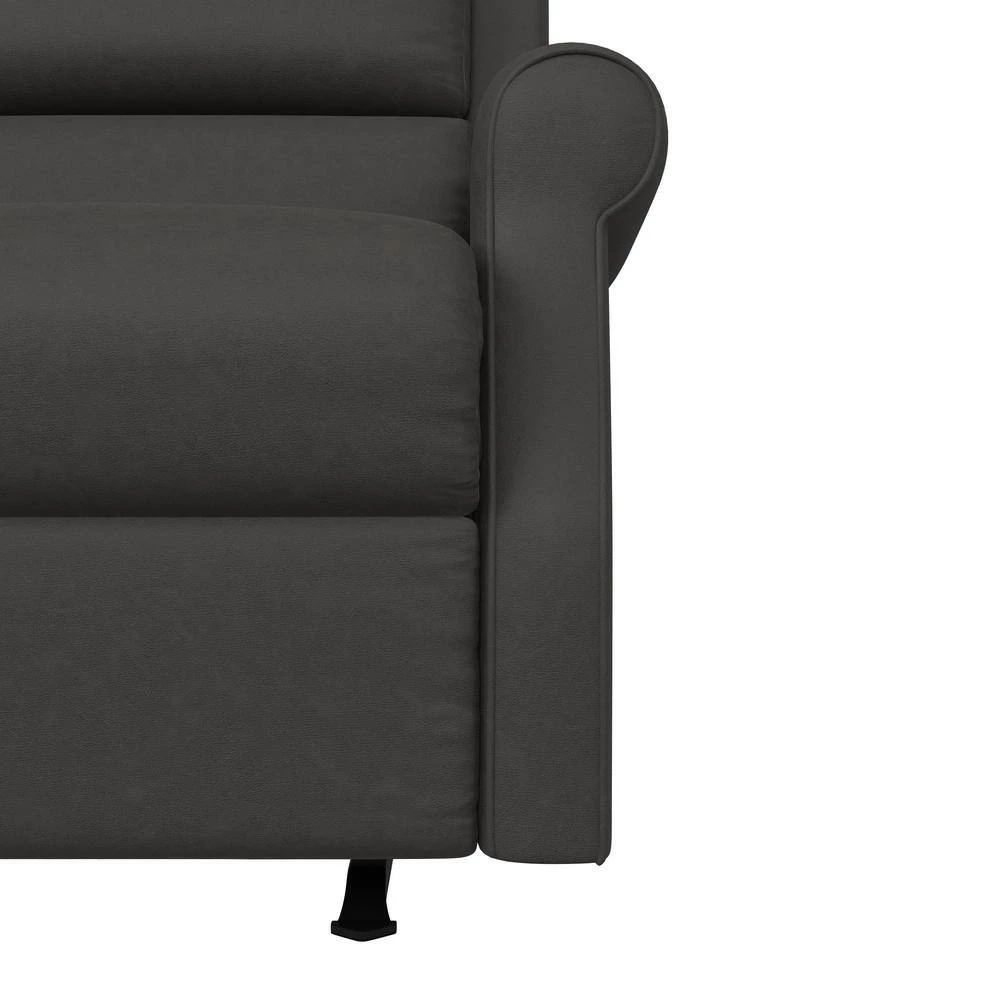 Slate Gray Suede-like Nubuck Fabric Rocker Recliner Chair by ProLounger 15 Slate Gray Suede-like Nubuck Fabric Rocker Recliner Chair by ProLounger - Image 13