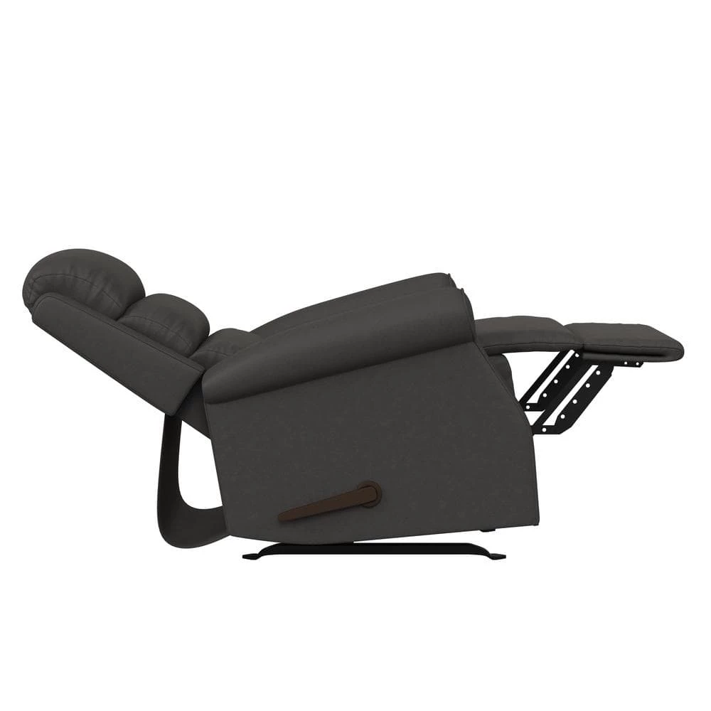 Slate Gray Suede-like Nubuck Fabric Rocker Recliner Chair by ProLounger 9 Slate Gray Suede-like Nubuck Fabric Rocker Recliner Chair by ProLounger - Image 7