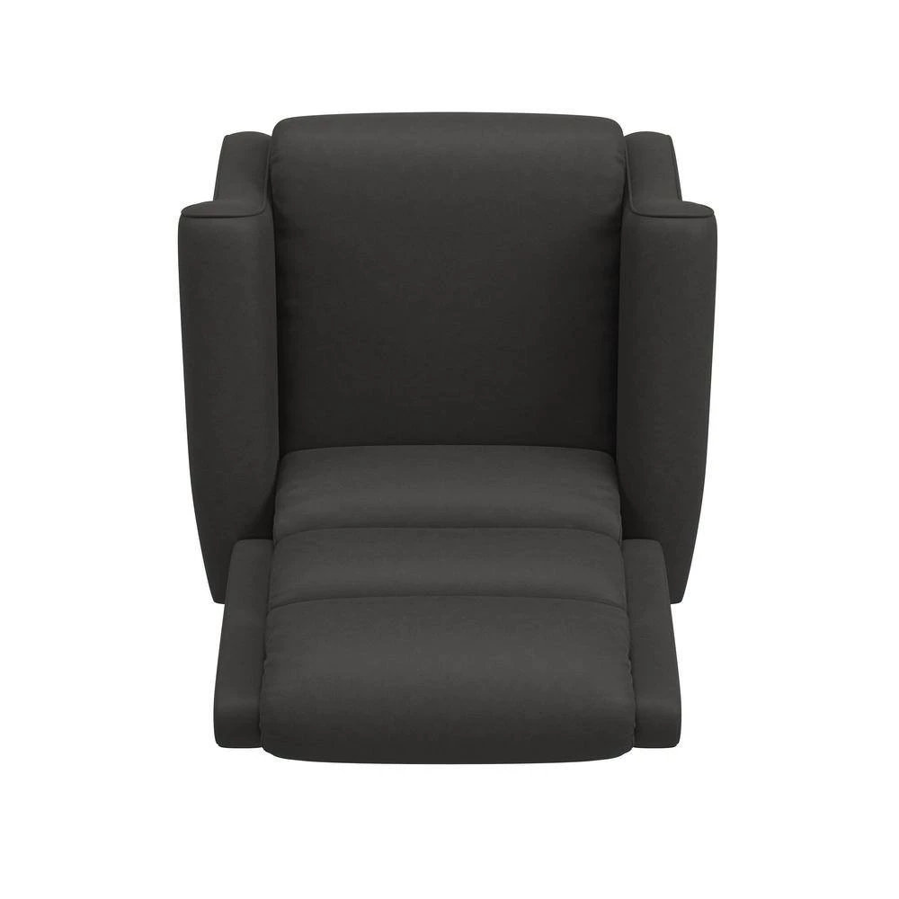 Slate Gray Suede-like Nubuck Fabric Rocker Recliner Chair by ProLounger 6 Slate Gray Suede-like Nubuck Fabric Rocker Recliner Chair by ProLounger - Image 4