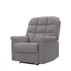 Gray Velour Extra Large Wall Hugger Recliner by ProLounger -DealsProLounger Store smoke gray prolounger recliners rcl63 cnf16 xwh 4f 1000