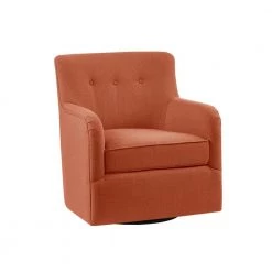 Jayne Spice Button Tufed Back Swivel Chair by Madison Park -DealsProLounger Store spice madison park accent chairs mp103 0237 e1 1000