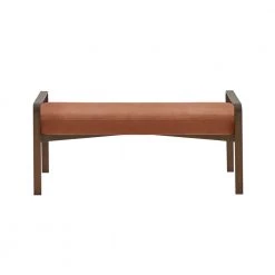 Hendrick Spice Mid-Century Accent Bench 19.25 in. H x 42.5 in. W x 16.5 in. D by Madison Park