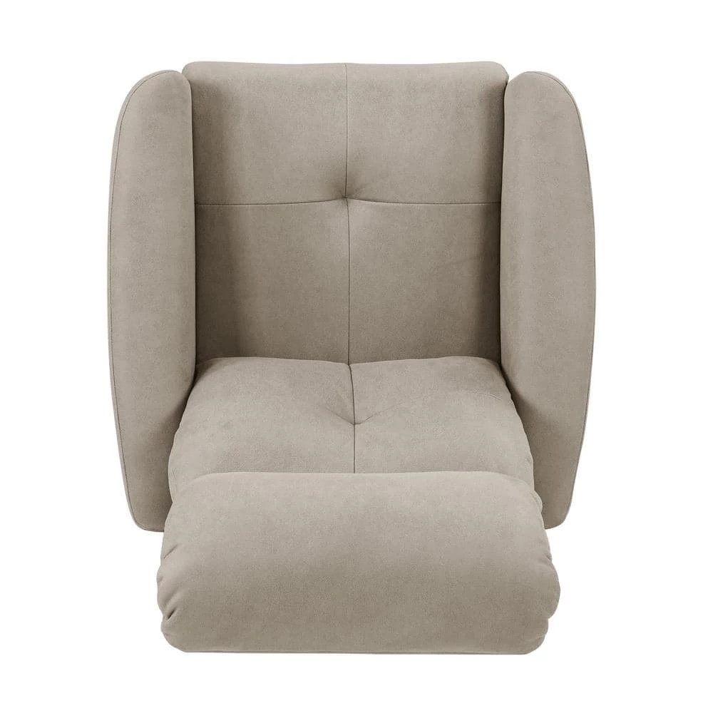 Rocker in Stone Nubuck Fabric Recliner Chair by ProLounger 7 Rocker in Stone Nubuck Fabric Recliner Chair by ProLounger - Image 5