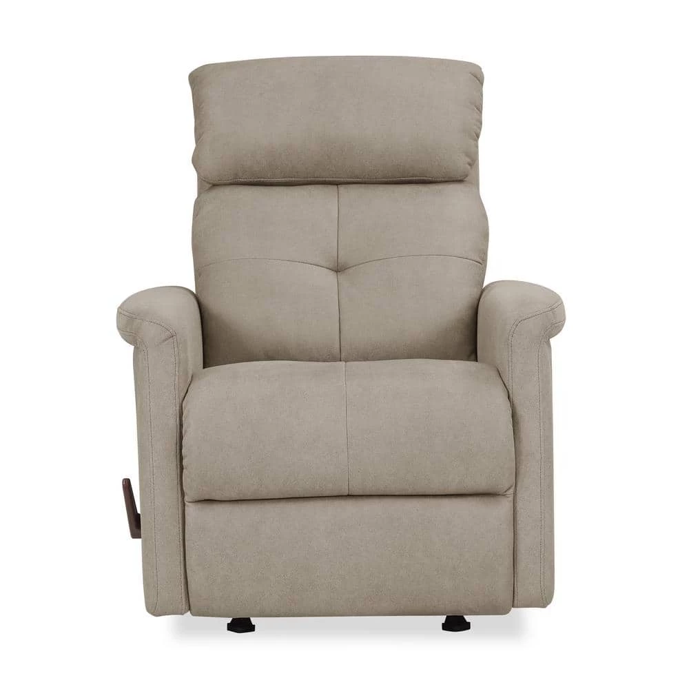Rocker in Stone Nubuck Fabric Recliner Chair by ProLounger 11 Rocker in Stone Nubuck Fabric Recliner Chair by ProLounger - Image 9