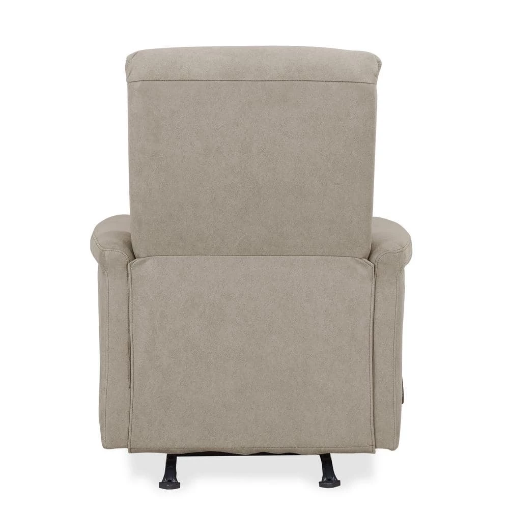 Rocker in Stone Nubuck Fabric Recliner Chair by ProLounger 8 Rocker in Stone Nubuck Fabric Recliner Chair by ProLounger - Image 6