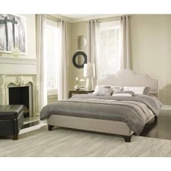 Antioch Taupe Full Upholstered Bed by Boyd Sleep -DealsProLounger Store taupe boyd sleep platform beds hcantiobeddb 31 1000