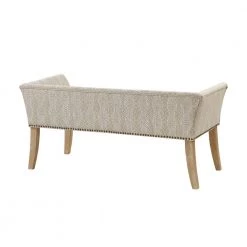 Antonio Taupe Multi Flared Arms Accent Bench 23"H x 49.5"W x 19.25"D by Madison Park 13 Antonio Taupe Multi Flared Arms Accent Bench 23"H x 49.5"W x 19.25"D by Madison Park -DealsProLounger Store taupe multi madison park dining benches mp105 0999 4f 1000