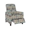Classic Taupe Multi Starburst Print Pushback Recliner Chair by ProLounger
