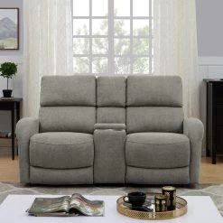 70.4 in. Warm Gray Chenille Polyester 2-Seater Reclining Loveseat with Power Storage Console by ProLounger -DealsProLounger Store warm gray chenille prolounger loveseats rcl53 brm16 2sc 1f 1000