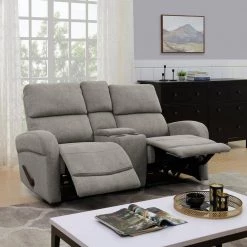 70.4 in. Warm Gray Chenille Polyester 2-Seater Reclining Loveseat with Power Storage Console by ProLounger -DealsProLounger Store warm gray chenille prolounger loveseats rcl53 brm16 2sc 31 1000
