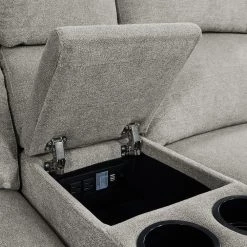 70.4 in. Warm Gray Chenille Polyester 2-Seater Reclining Loveseat with Power Storage Console by ProLounger -DealsProLounger Store warm gray chenille prolounger loveseats rcl53 brm16 2sc 66 1000