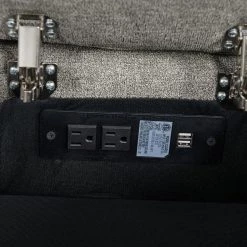 70.4 in. Warm Gray Chenille Polyester 2-Seater Reclining Loveseat with Power Storage Console by ProLounger -DealsProLounger Store warm gray chenille prolounger loveseats rcl53 brm16 2sc c3 1000