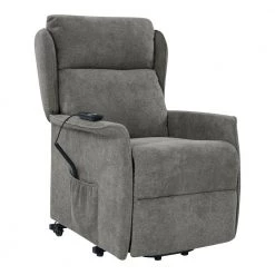 Classic Warm Gray Chenille Power Recline and Lift Wingback Chair by ProLounger 23 Classic Warm Gray Chenille Power Recline and Lift Wingback Chair by ProLounger -DealsProLounger Store warm gray prolounger recliners a138147 1f 1000