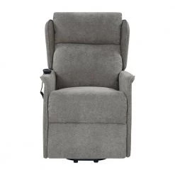 Classic Warm Gray Chenille Power Recline and Lift Wingback Chair by ProLounger 22 Classic Warm Gray Chenille Power Recline and Lift Wingback Chair by ProLounger -DealsProLounger Store warm gray prolounger recliners a138147 4f 1000