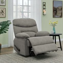 35 in. W Warm Gray Polyester Wall Hugger Recliner by ProLounger -DealsProLounger Store warm gray prolounger recliners rcl5 brm16 wh 31 1000