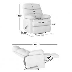 35 in. W Warm Gray Polyester Wall Hugger Recliner by ProLounger -DealsProLounger Store warm gray prolounger recliners rcl5 brm16 wh 76 1000