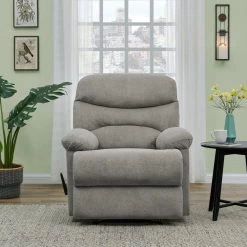35 in. W Warm Gray Polyester Wall Hugger Recliner by ProLounger -DealsProLounger Store warm gray prolounger recliners rcl5 brm16 wh c3 1000