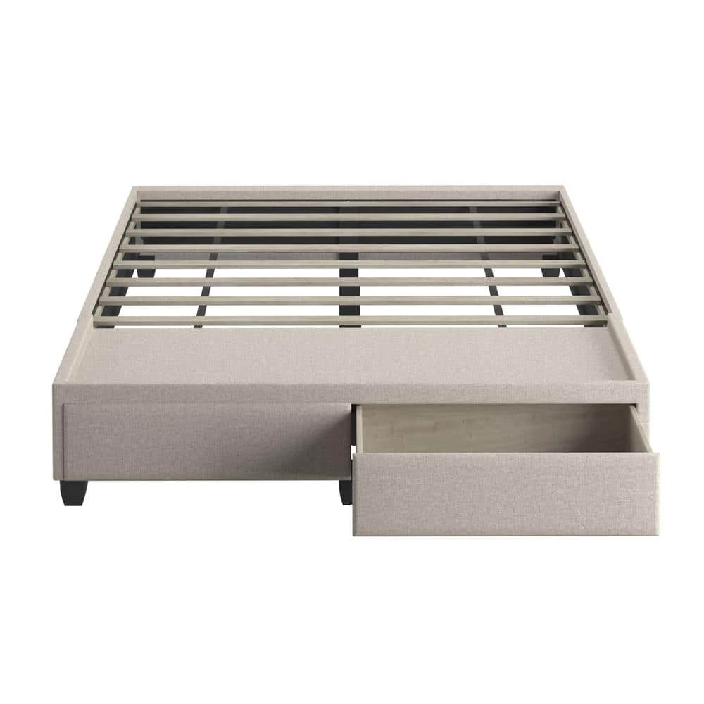 Beverly White with Storage Drawers Upholstered Full Platform Bed Frame by Boyd Sleep 6 Beverly White with Storage Drawers Upholstered Full Platform Bed Frame by Boyd Sleep - Image 4